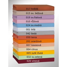 Brotex prostěradlo jersey tmavě žluté 120x200