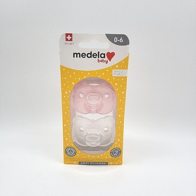 Medela Baby měkký celosilikon dudlík Girl transparentní