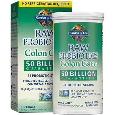 Garden of Life RAW Probiotics Colon Care probiotiká na podporu trávenia 30 ks