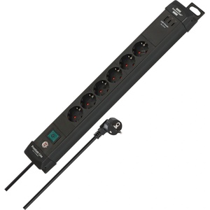 brennenstuhl Разклонител Brennenstuhl - Premium-Line, 6 гнезда, 2x USB-C & 1x USB-A, 3 m, черен (1951160613)