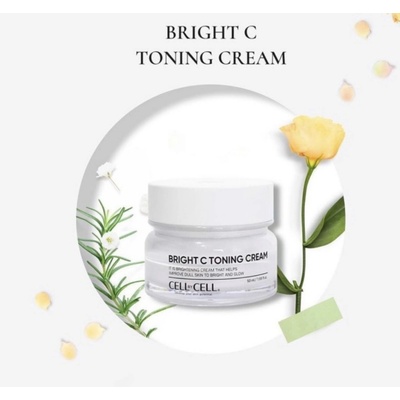 CELL BY CELL BRIGHT C TONING CREAM Pleťový krém na sjednocení tónu pleti a proti tmavým skvrnám 50 ml – Zboží Dáma