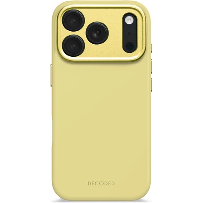 Decoded antimicrobial silicone backcover for iphone 17 pro - yuma yellow (k-d25ipo17pbcs9yw)