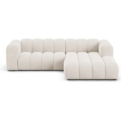 Micadoni Кремав шенилов ъглов диван (десен ъгъл) Lupine - Micadoni (MIC_RC_M_214_F1_LUPINE1)