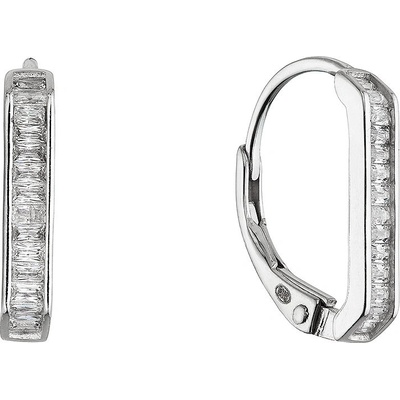 Pavona stříbrné visací náušnice dlouhý obdélník 11657.1