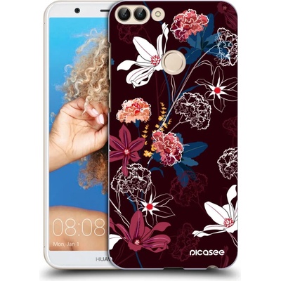 Púzdro Picasee silikónové Huawei P Smart - Dark Meadow čierne