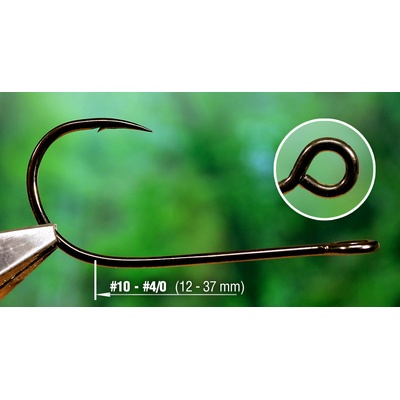 RedBass Čeburaškový háček Hunter Sickle vel.4 10 ks