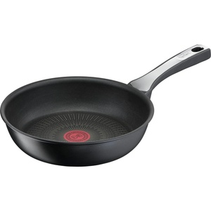 Tefal Unlimited Frying Pan 24 cm - induction pan with scratch-resistant titanium non-stick coating - black - G25904 - G25904AZ (G25904AZ)