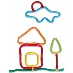 Clics Toys Комплект за построяване с магнит Spaghetteez, 70 части