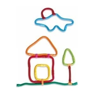 Clics Toys Комплект за построяване с магнит Spaghetteez, 70 части