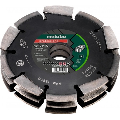 Metabo diamantový frézovací kotúč 3 radový 125x28,5X22,23 mm professional UP 628299000