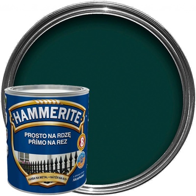 Akzo Nobel Hammerite přímo na rez 0,25L kladívkový tmavě zelený – Sleviste.cz