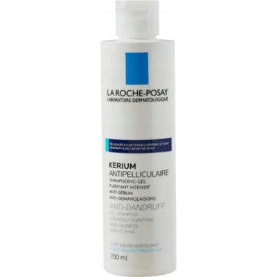 La Roche-Posay Kerium Šampón-gél proti lupinám mastné vlasy 200 ml