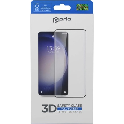 Prio Закалено защитно стъкло за Samsung Galaxy S25, Full Cover 3D (22651)
