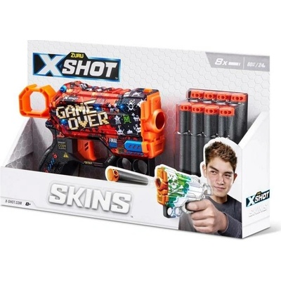 X-Shot ZURULauncher SKINS MENACE 8 šípů vzor B