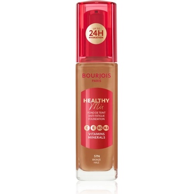 Bourjois Healthy Mix озаряващ хидратиращ фон дьо тен 24 часа цвят 57N Bronze 30ml