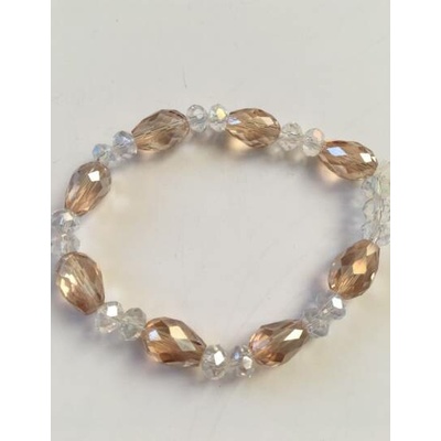 Fashion Jewelry barevné sklo 2-a147 hnědé