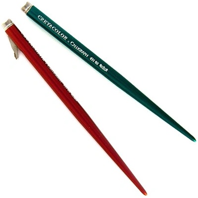 Brevillier/Cretacolor CRT rukojeť na kaligrafické pero červená zelená 1 ks
