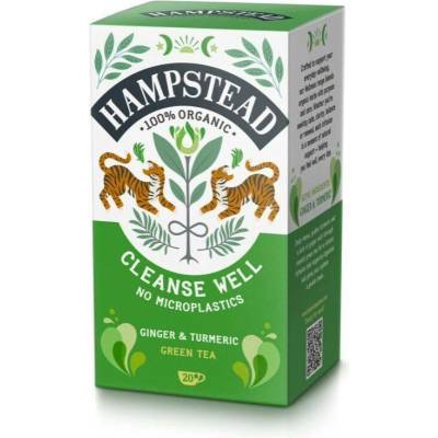 HAMPSTEAD TEA BIO Zelený čaj pro očistu a rovnováhu 20 ks