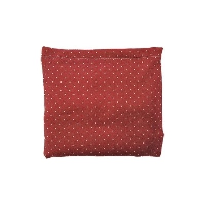 TORF ZIEGLER polštář s třešňovými peckami červený s bílými puntíky 19x18