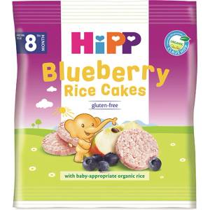 HiPP Био Оризови бисквити с боровинки - 30 гр