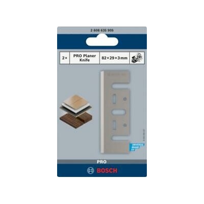 BOSCH Hobľovací nôž PRO, 82 × 29 × 3 mm 2608635905