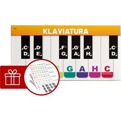 DISK Art Akustický obraz - Klaviatura (120 x 60 x 8)