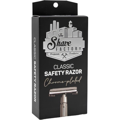 The Shave Factory Classic Safety Razor Chrome-Plated