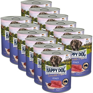 Happy Dog Sensible Pure Italy 12 x 800 г / бивол