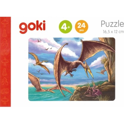 GOKI Drevené Dinosaury Pterodactyl 24 dielov