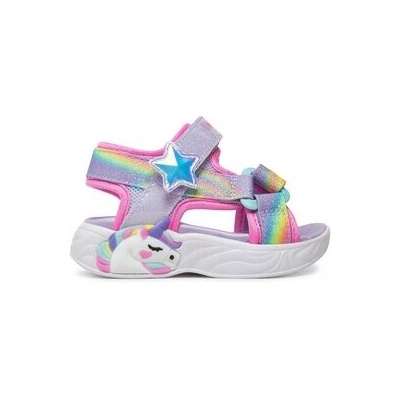 Skechers detské sandále fialové