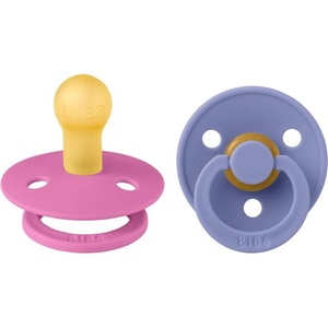 BIBS Залъгалки Bibs - Colour, Bubblegum/Peri, 0-6 м, 2 броя (110452) - baby