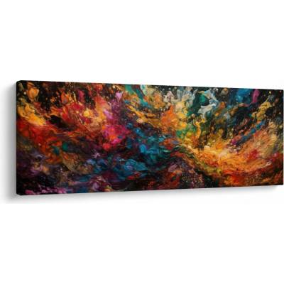 Obraz - Barevná abstrakce II., jednodílný 100x40 cm