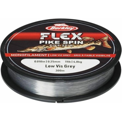 Berkley Flex Pike Spin sivý 300 m 0,22 mm 3,65 kg