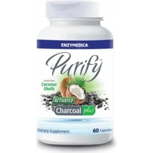 Enzymedica Purify Activated Charcoal Plus 60 kapslí