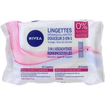 Nivea 3in1 Мокри кърпи за лице 25бр - Fresh (3272)