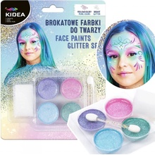 Kideá Trblietavé farby na tvár
