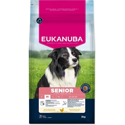 Eukanuba Senior Medium rich in fresh chicken 3 kg