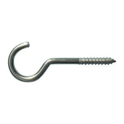 Hák se závitem do dřeva 6x100, nerez A2 – Zbozi.Blesk.cz