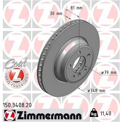 Brzdový kotouč ZIMMERMANN 150.3408.20 (150340820)