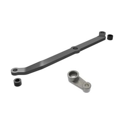 Traxxas алуминиево кормилно рамо сиво анодирано