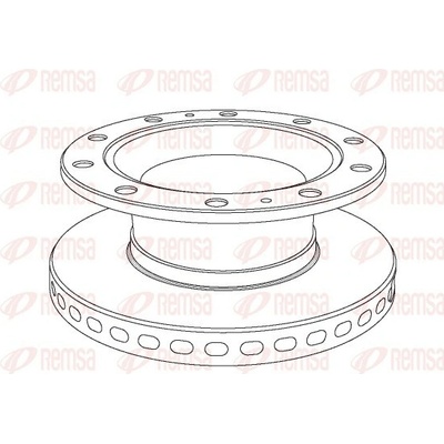 REMSA Brzdový kotouč Heavy Duty Brake Disc NCA1024.20