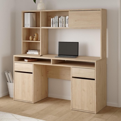 Бюро Function Plus с надстройка Jackson Hickory