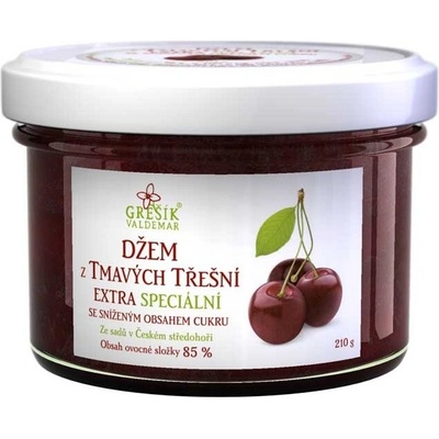 Grešík Džem z tmavých čerešní Extra špeciálna 210 g