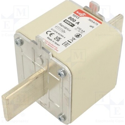 DF ELECTRIC 365475 Pojistka: tavná; 800A; 690VAC; 550VDC; aR; keramická; NH3