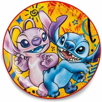 Egan DISNEY STITCH servírovací talíř STITCH & ANGEL yellow 30,5 cm