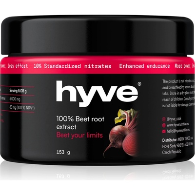 hyve 100 % Extrakt červené řepy 153 g – Hledejceny.cz