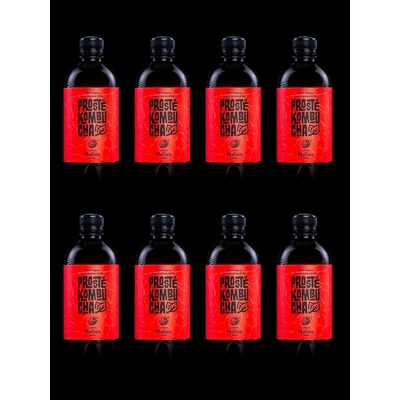 Prostě Kombucha BIO Černý čaj s příchutí malina 8 x 400 ml