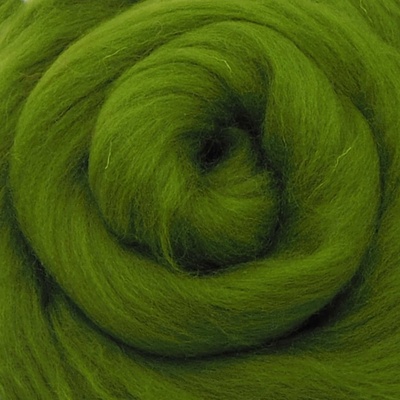 Ovčí vlna Merino česaná jemná 20 g zelená limetková 115