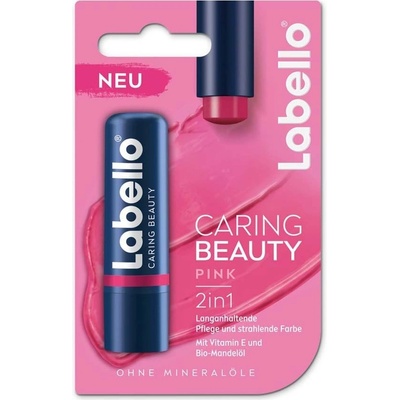 Labello Caring Beauty tónovací balzam na pery Pink 5,5 ml
