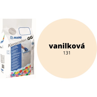 Mapei KERACOLOR GG 131 Cementová škárovacia hmota 4x5 kg, Vanilková